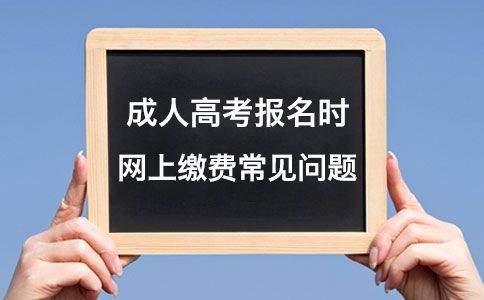 成考考生网上缴纳报考费常见问题